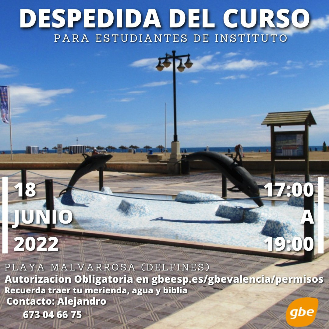 gbeesp's tweet image. Este sábado último encuentro del curso de GBE Valencia. ¿Te imaginas un grupo de discípulos de Jesús en cada instituto de Valencia? Más información en gbeesp.es/gbevalencia
