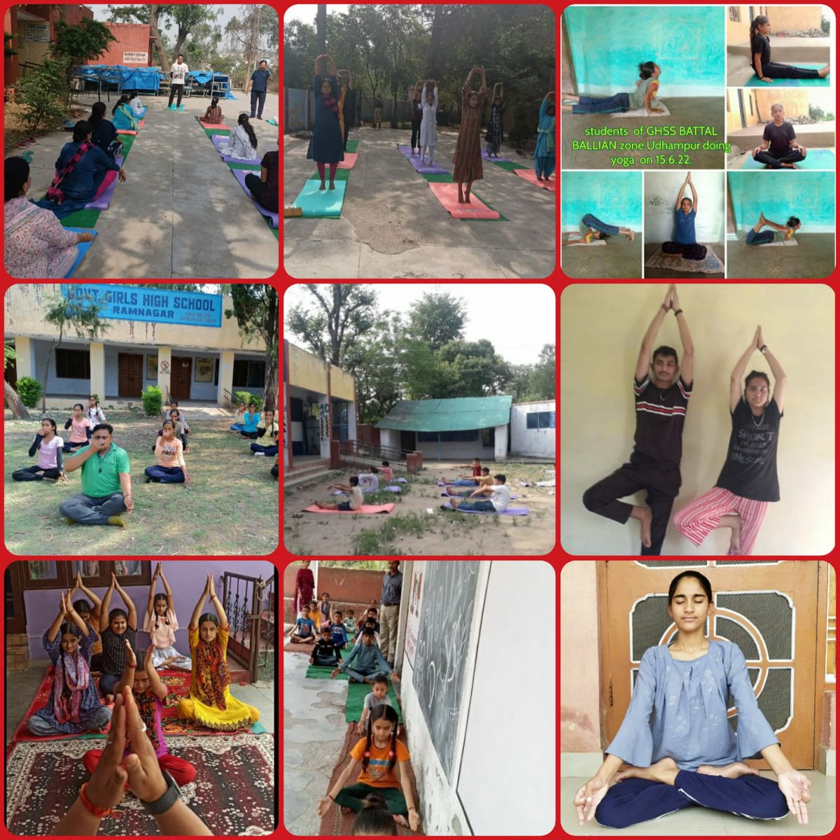 #InternationalYogaDay
#YogaForHumanity
#YogaMahotsav
 Day-1 : Yoga activities were performed in various Schools of District UDHAMPUR in which students and Teachers  actively  participated.
@diprjk @infjammu
@IsmAyush @moayush @udhadm @FOBUdhampur