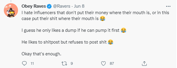 TreeBurgersol's tweet photo. He wouldn't want to end up like the same thing he hates, would he? https://t.co/fX17RzZQok
