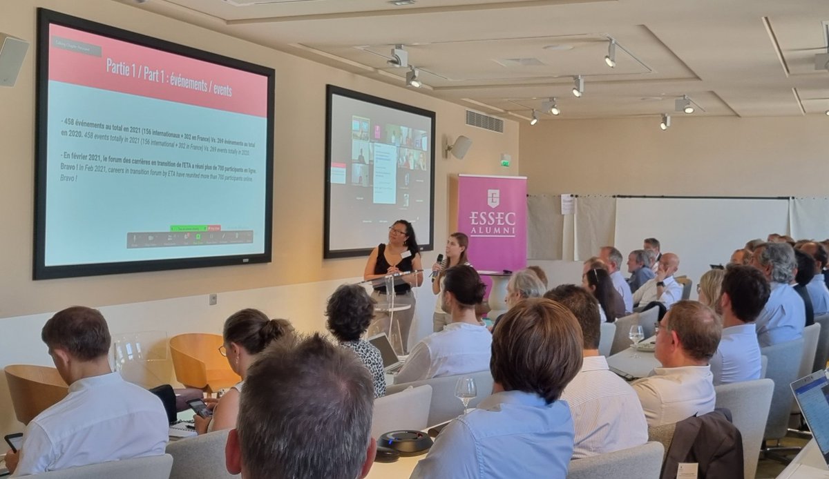 👥 ASSOCIATION | Plus de 60 participants réunis au séminaire annuel des bénévoles <a href="/essecalumni/">ESSEC Alumni</a> à Paris et en ligne !

Retrouvailles et partage de best practices pour l'animation de nos communautés étaient au programme.

Nous les remercions pour leur engagement et leur travail !