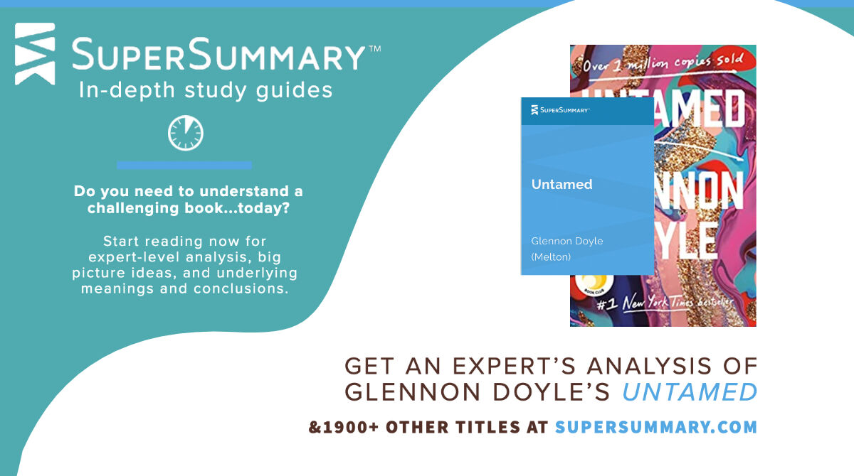 SuperSummary's tweet photo. Today’s #PrideMonth title is Untamed, philanthropist and activist Glennon Doyle’s memoir documenting the lifelong journey of self-discovery. Explore its themes of rebirth and society’s influence on gender with our study guide: https://t.co/VWziJRh0kE https://t.co/nxiEFfMPwe