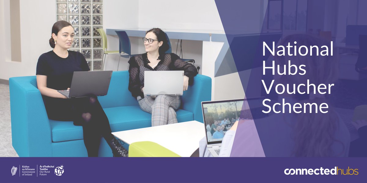 Want to work for FREE at Co Work Plus An Tearmann Co-Working Hub this summer?

A new National Hub Vouchers Scheme has been launched. Users will receive 3 FREE vouchers for CoWorking days.

Register at Connected Hubs now.

connectedhubs.ie

#connectedhubs #findyourspace