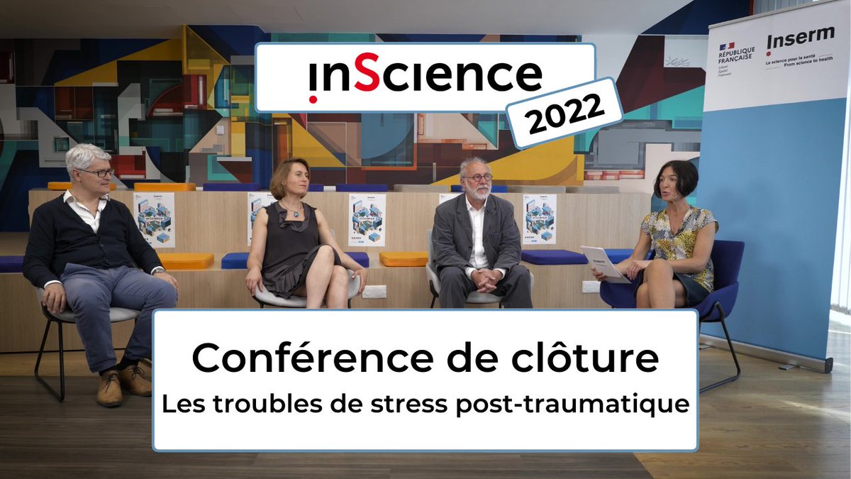 InsermIDF's tweet photo. #InScience2022
Pour clôturer notre rendez-vous annuel de culture scientifique, nous vous proposons une conférence sur les troubles du stress post-traumatique 🧠
Oublier ? Non. Mais rendre le souvenir supportable ? Oui.
🕕 RDV ce soir à 18h sur la chaîne YouTube de l’@Inserm https://t.co/HAmkwIqbRF