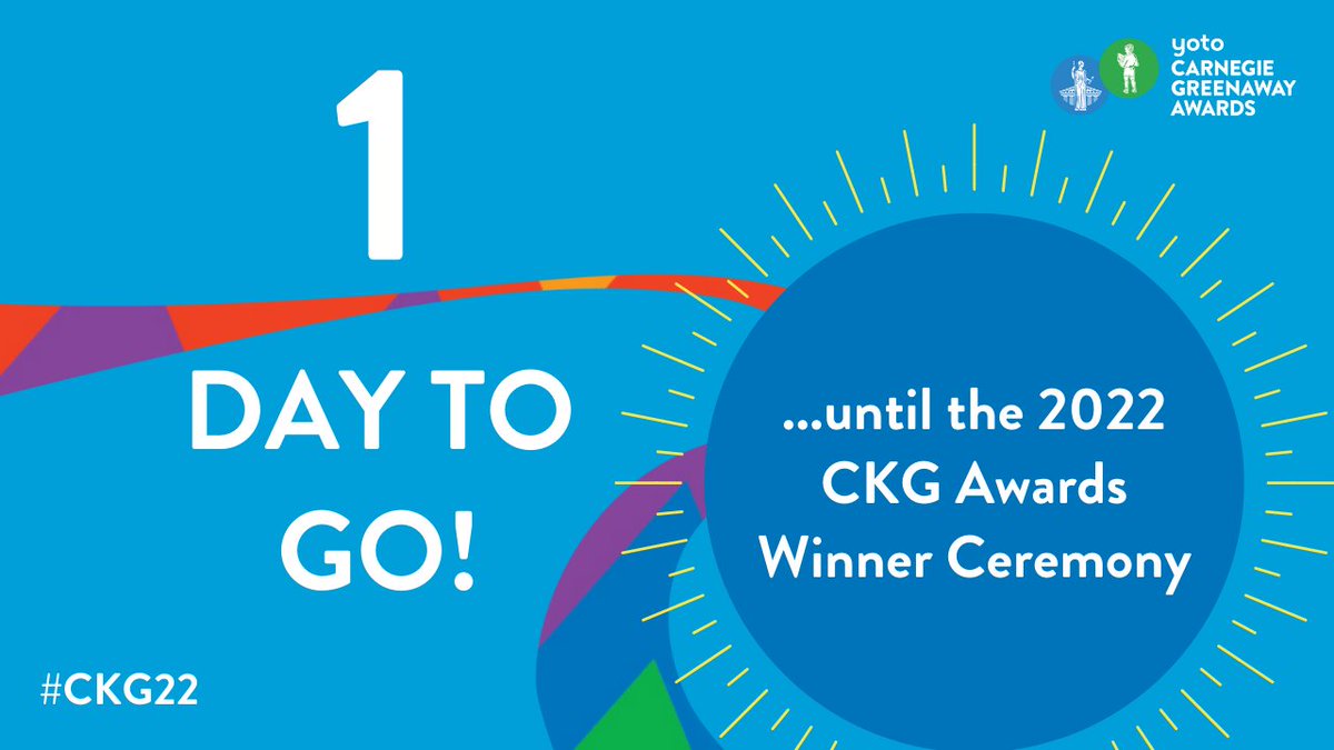 CarnegieMedals's tweet photo. 1 DAY TO GO! Join our host @DeanAtta as we reveal the #CKG22 winners of the Yoto Carnegie and Kate Greenaway Medals, and the Shadowers' Choice Awards tomorrow LIVE from 12pm! 👇
https://t.co/yQ0jkz85vC https://t.co/VwT94NeEd2