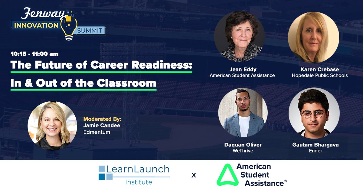 Only 57% of today’s learners believe our school systems have prepared them for careers. 

Join these leaders — including ASA CEO Jean Eddy —  on 6/23 as they discuss the future of #careerreadiness at the <a href="/LearnLaunch/">LearnLaunch</a> #FenwayInnovationSummit! 

Learn more: bit.ly/39o8Nd0