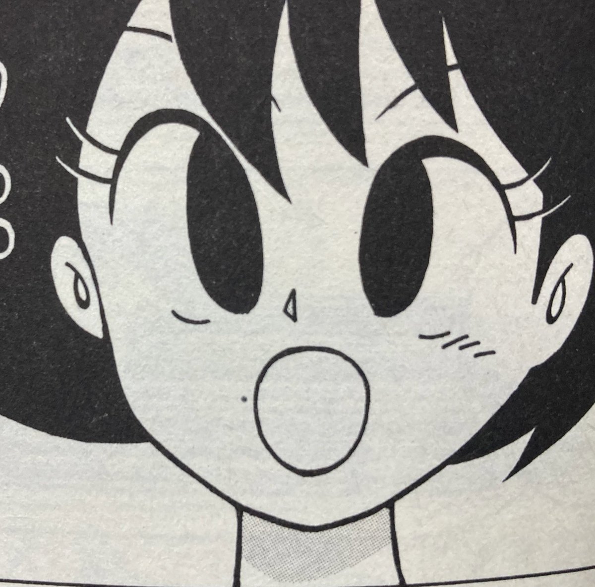 自分もデビュー当時女の子の目を真っ黒に塗りつぶしてたんで余計に注目してしまうのです。こっちは苦し紛れに描いた黒い瞳なんで並べて語るのは失礼なんだけど。 