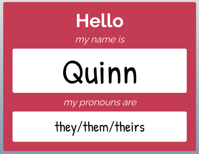 Another user-requested feature is now available! If you prefer to share three pronouns (e.g. they/them/theirs) instead of two (they/them) you can find this option in your pronoun settings. Let me know what you think!
