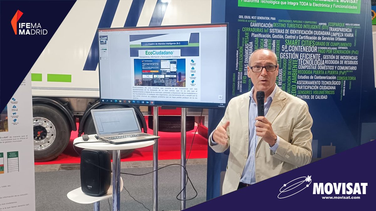 MOVISAT_es's tweet image. Ángel castillo, de @RSUMalaga, nos ha contado su experiencia con #MOVISAT en la digitalización del servicio de recogida de residuos en los 92 municipios en los que el Consorcio presta sus servicios.

#EcoSAT #EcoCiudadano