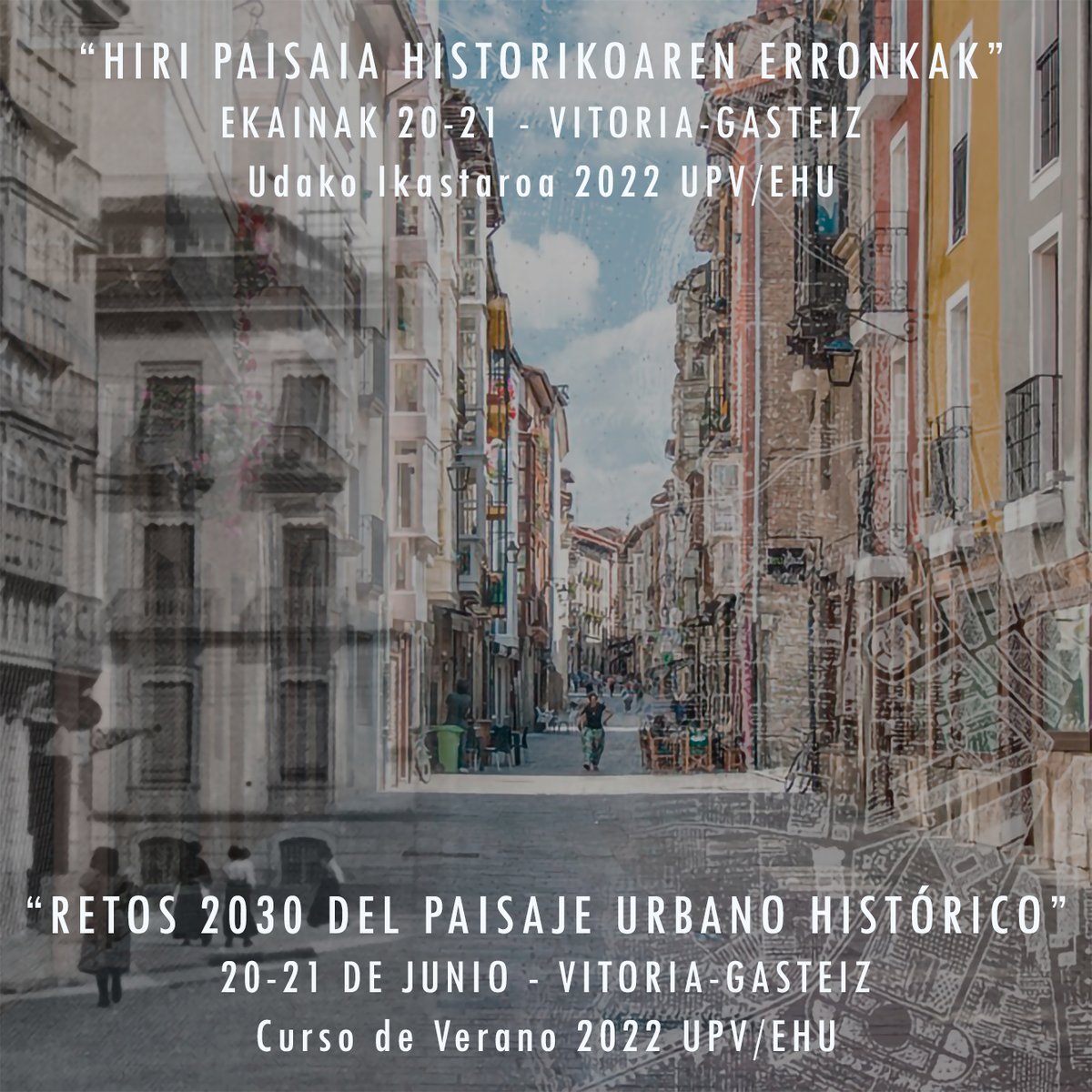 ¡ÚLTIMOS DÍAS PARA INSCRIBIRTE!
Congreso “RETOS 2030 DEL PAISAJE URBANO HISTÓRICO” del 20 y 21 de junio. Más información: catedraunesco.eu/actualidad/abi…