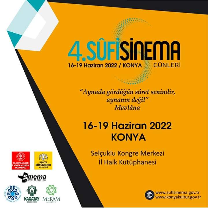 sufisinema's tweet photo. Sufisinema Günleri başlıyor. (16-19 Haziran 2022)
@iktm42 #iktm42 #TCKulturTurizm #sufisinema #TCKonyaValiligi #mevlana #sebiarus #sufisin #sinema #cinema #sufi #Konya #Mevlana #Rumi #Festival #aynadakisensin #go_konya #gezsen_konya https://t.co/Jz9BZRWrPP