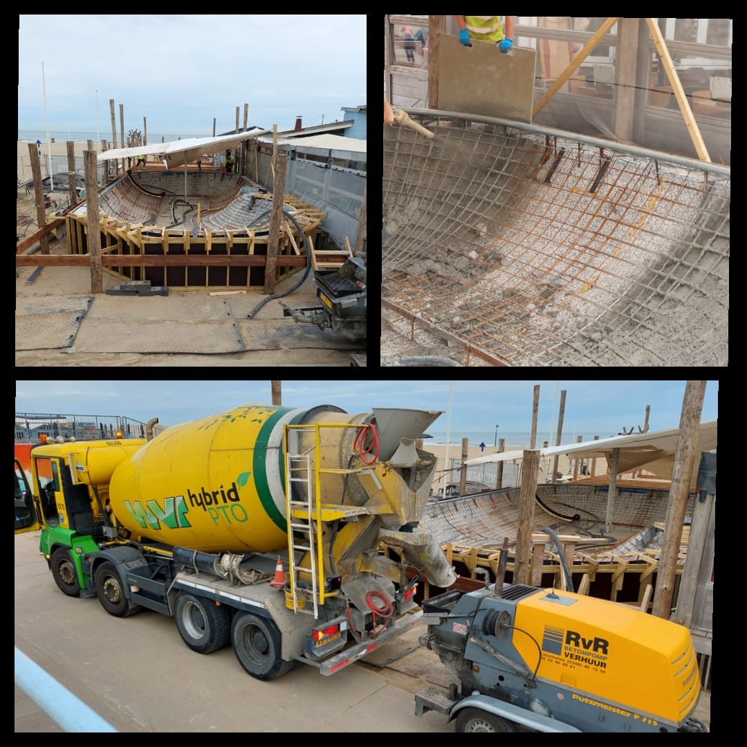 Mebin levert spuitbeton voor een nieuwe skatebaan bij Hart Beach in Scheveningen. Op deze locatie kun je alles leren over diverse skate-technieken. Het werk wordt uitgevoerd door Nine Yards Skatepark.
#beton #skatebaan