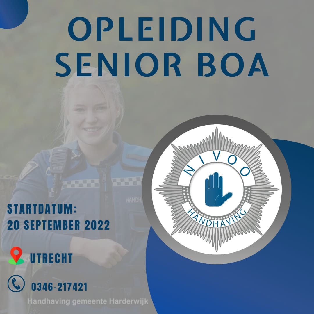 Kijk voor meer info en inschrijven op nivoo.nl/opleiding/seni…