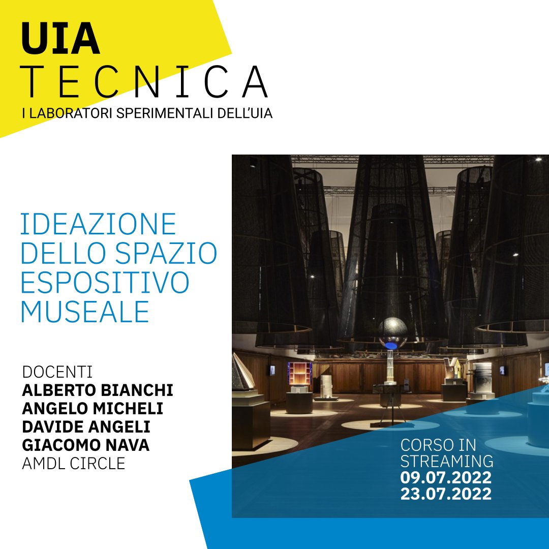 #UIAtecnica

🎯 Esplora i metodi progettuali di uno SPAZIO MUSEALE e dell’ALLESTIMENTO di una MOSTRA TEMPORANEA.

Iscriviti al corso 𝐈𝐃𝐄𝐀𝐙𝐈𝐎𝐍𝐄 𝐃𝐄𝐋𝐋𝐎 𝐒𝐏𝐀𝐙𝐈𝐎 𝐄𝐒𝐏𝐎𝐒𝐈𝐓𝐈𝐕𝐎 𝐌𝐔𝐒𝐄𝐀𝐋𝐄 dell'UIA!

🗓️ 9 e 23 luglio 2022

INFO 👉bit.ly/396xKcP