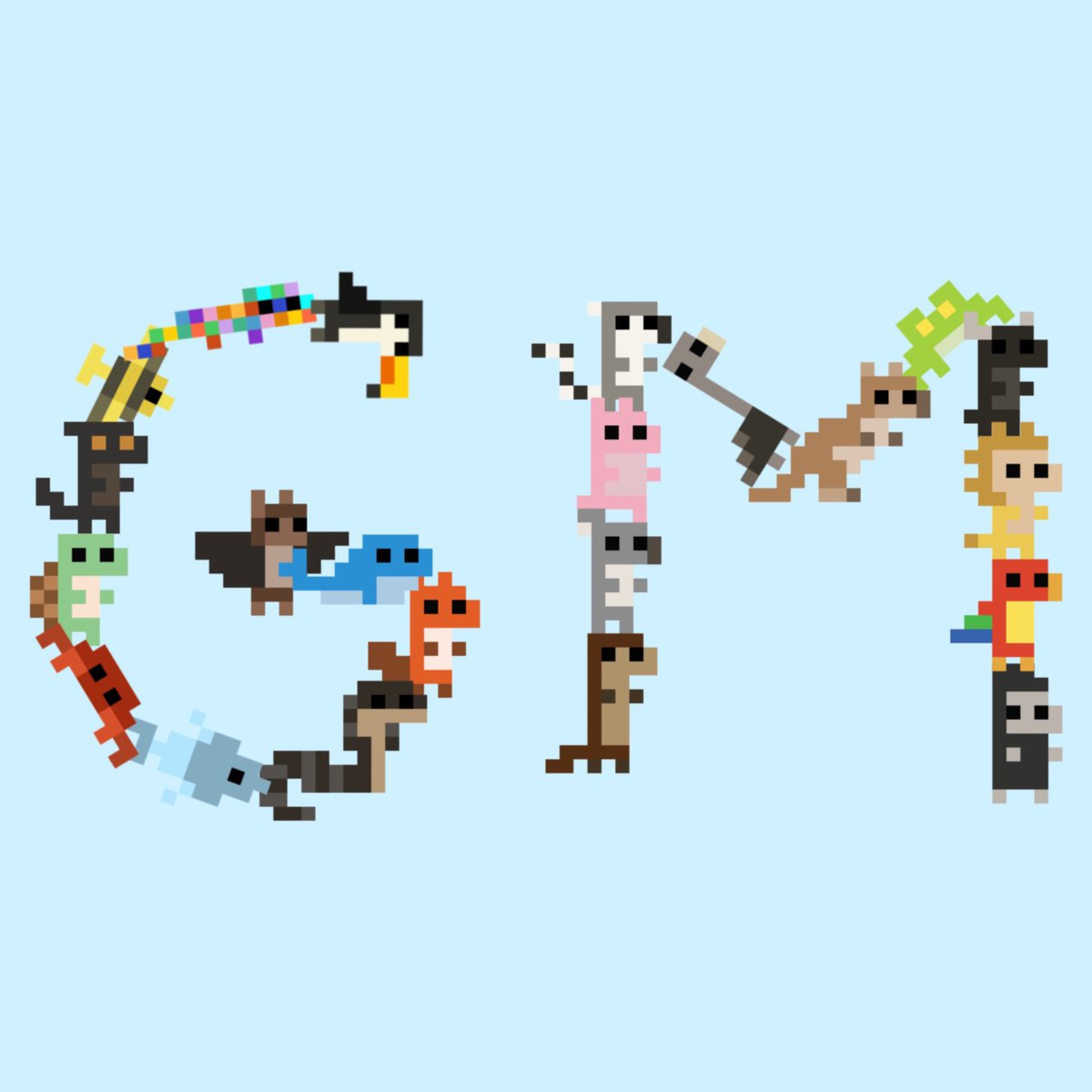 tinyzoonft's tweet photo. Good morning everyone 🥱☀️ what are you all up to today??

#pixelart #tinyverse #wildlife #tinydinos https://t.co/CB1xy3jIUo