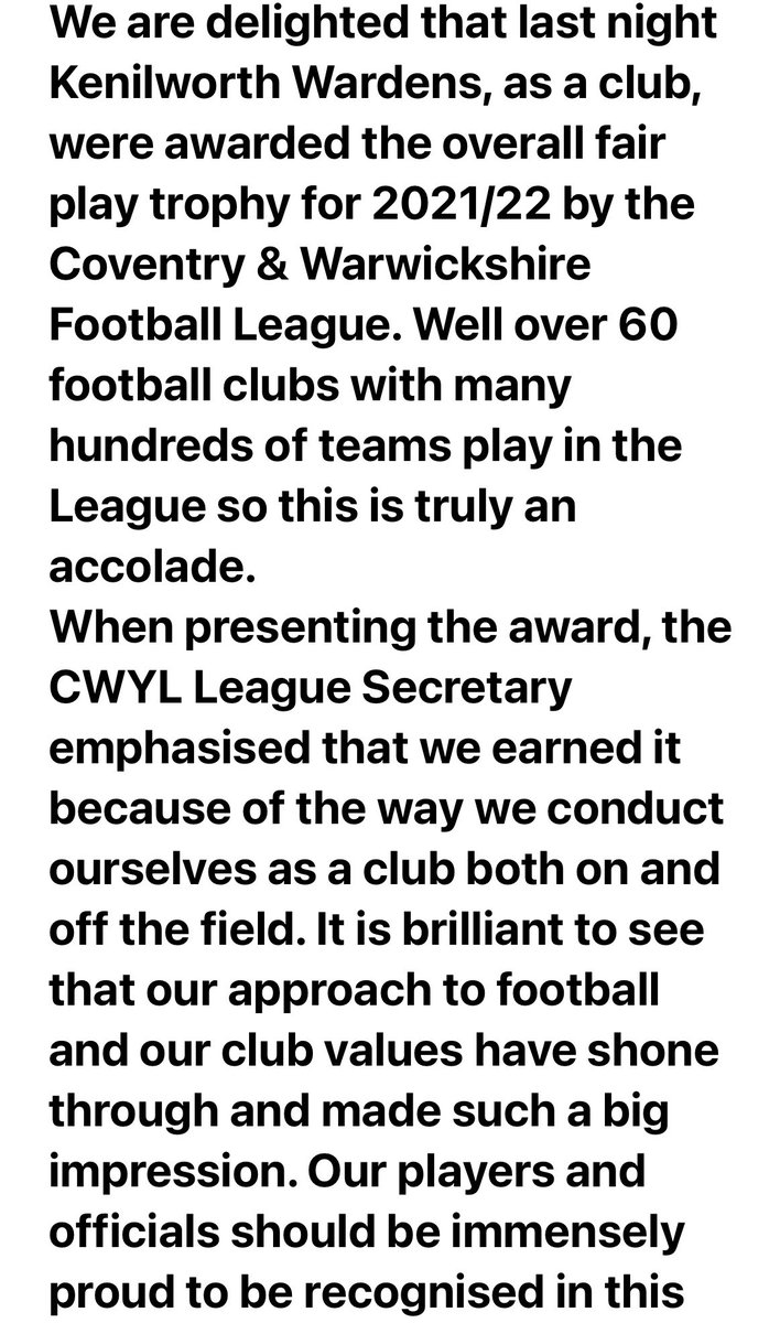 Kenilworth Wardens Jnr FC tweet media