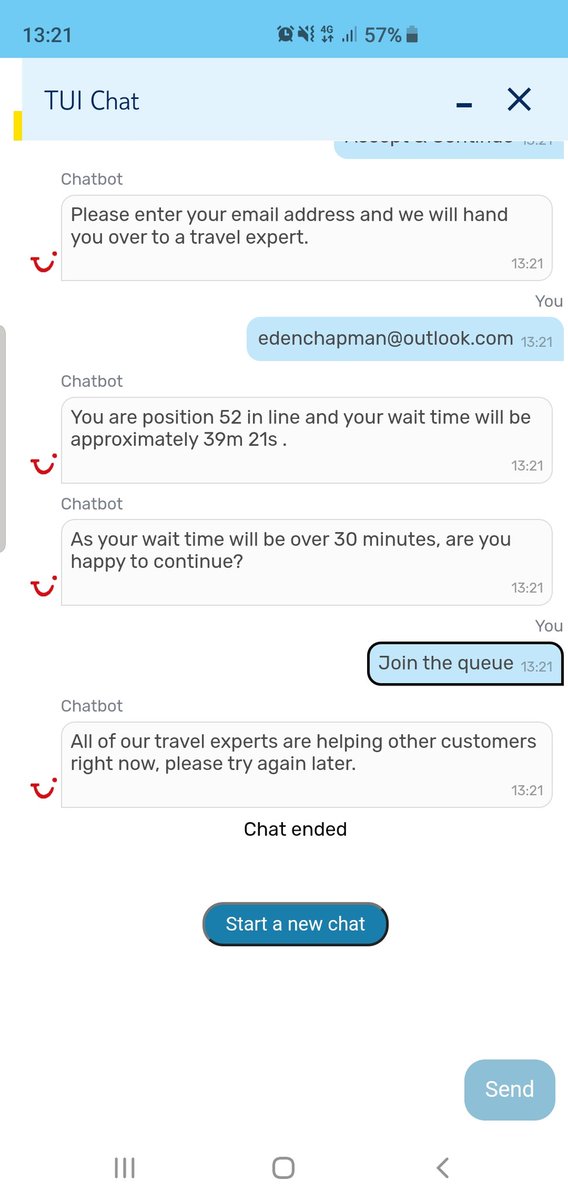 edenchapman_'s tweet photo. @TUIUK how am I supposed to contact you when everytime I start live chat it is too busy?? https://t.co/4FvAyZacff