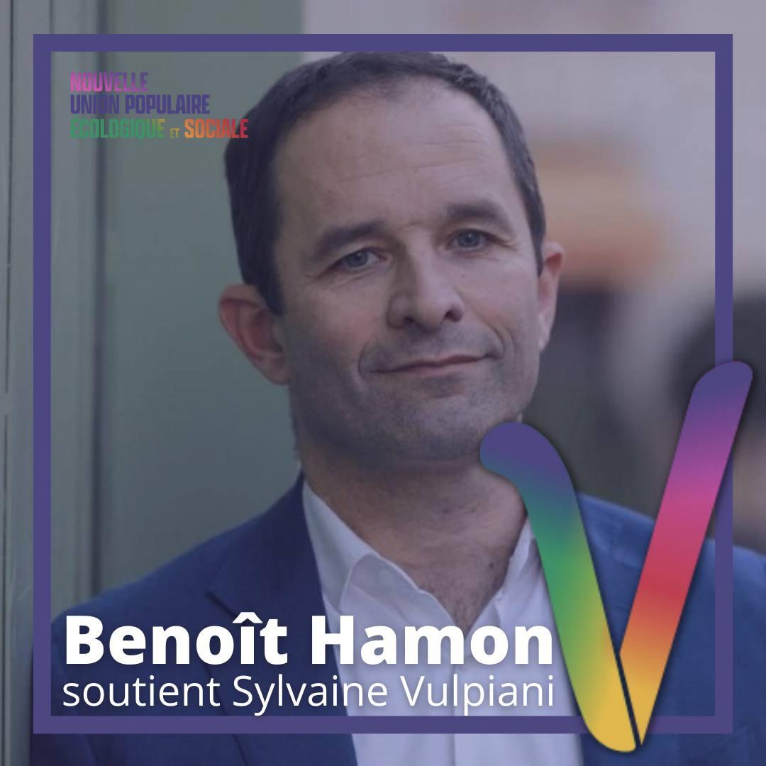 🛑 Benoît Hamon soutient <a href="/Vulpiani_S/">Sylvaine Vulpiani</a> ✌️