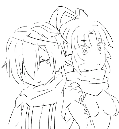 疲れたので描き慣れたものを描いて癒される 