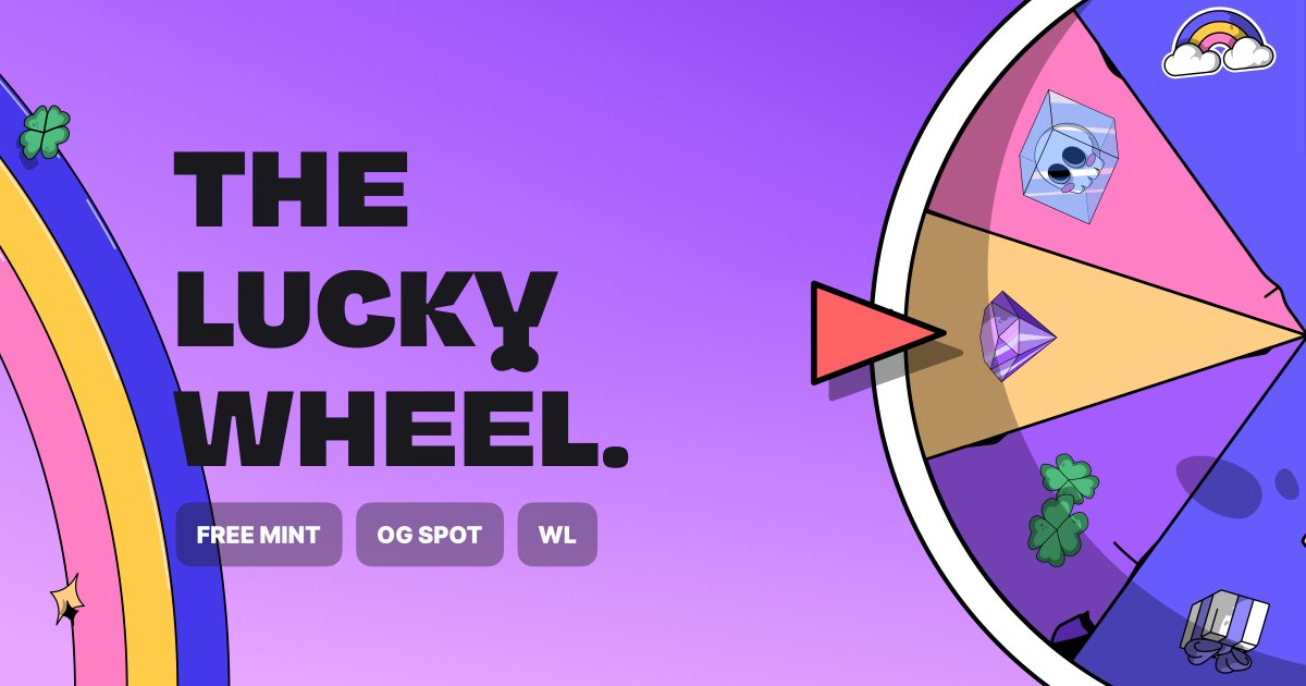 TheLuckyBones's tweet image. 🤟 Get Free Mint, WL, OG &amp;amp; more everyday🤟 
Choose to be lucky by spinning our first utility, The Lucky Wheel. It&apos;s time to trigger your luck!
wheel.theluckybones.com

#NFTUtilities #NFTs