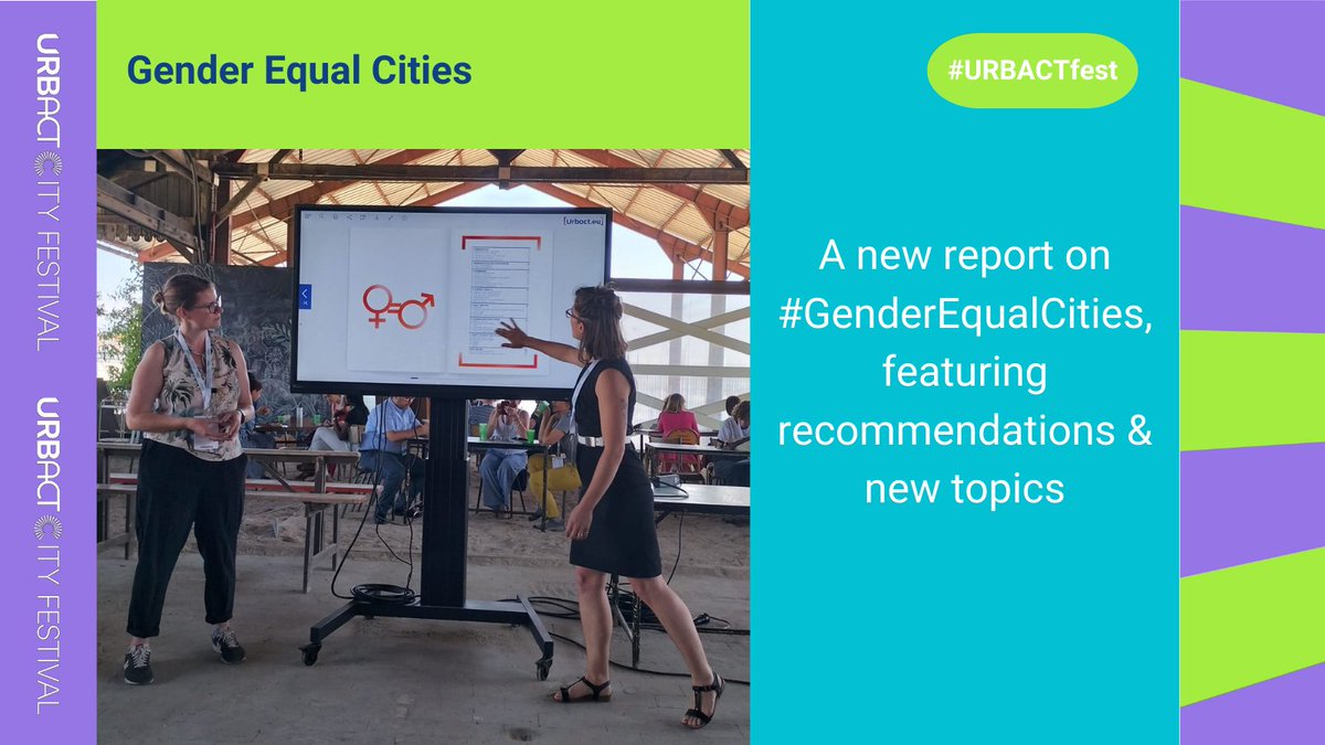 Hot off the press: our #URBACTfest just saw the launch of the new #GenderEqualCities report!
Check it out: bit.ly/3xvRSgl