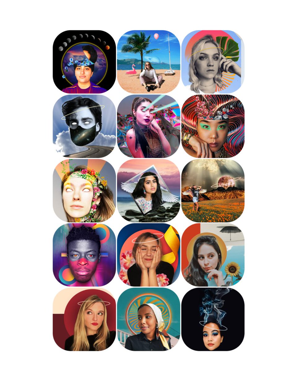 DesignAtlasPod's tweet image. During quarantine, Tanya Gupta chose to use that extra free time at home to begin learning Photoshop. Her project #QuarantineArt where she chose 2 new people&apos;s selfies and used her growing Photoshop skills to create out-of-this-world art.  #designatlas #scienceanddesign #Adobe