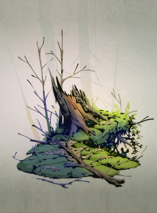 A great way to get better at nature art:

- get my Nature Reference Pack at GUMROAD
- use a picture and analyze shapes, contrasts, colors 
  and light
- simplify what you see
- repeat!! 
