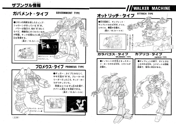 コミックボンボンの切り抜きを見ているとウォーカーマシンの模型用のデザイン画稿を発見。これはザブングルシリーズのプラモの設計図にカラー版のイラストが載っていたけどモノクロ版は他の媒体に載ってたかなぁ?#ザブングル#ウォーカーマシン#コミックボンボン 