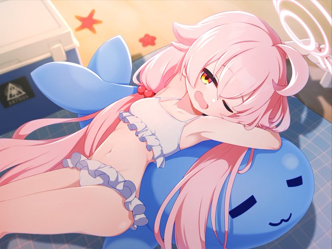 水着ホシノ実装祈願絵です 