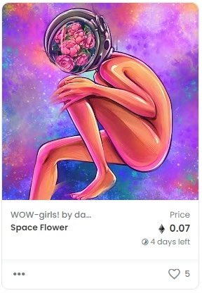 daryarts_'s tweet photo. Oooh NOOO 😱

This piece of the collection burns out after 4 days🔥 Please support my tweet and help find its owner. This work is similar to me, I am also like a flower in space🌸

0.07 ETH 
“Space Flower”
Link: https://t.co/7ENdwtV5lI
#NFTs #22Collab #NFTCollection #OGCollective https://t.co/zp1Bm8S43p