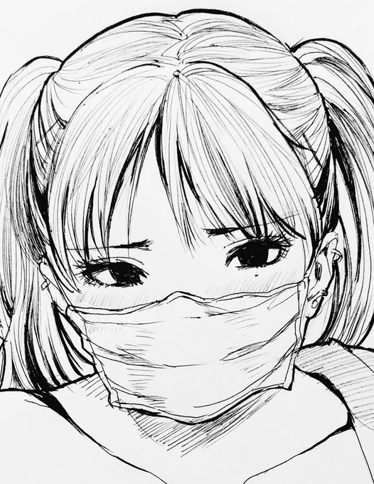 ハイライトのない黒目ってのもいいものですよね 