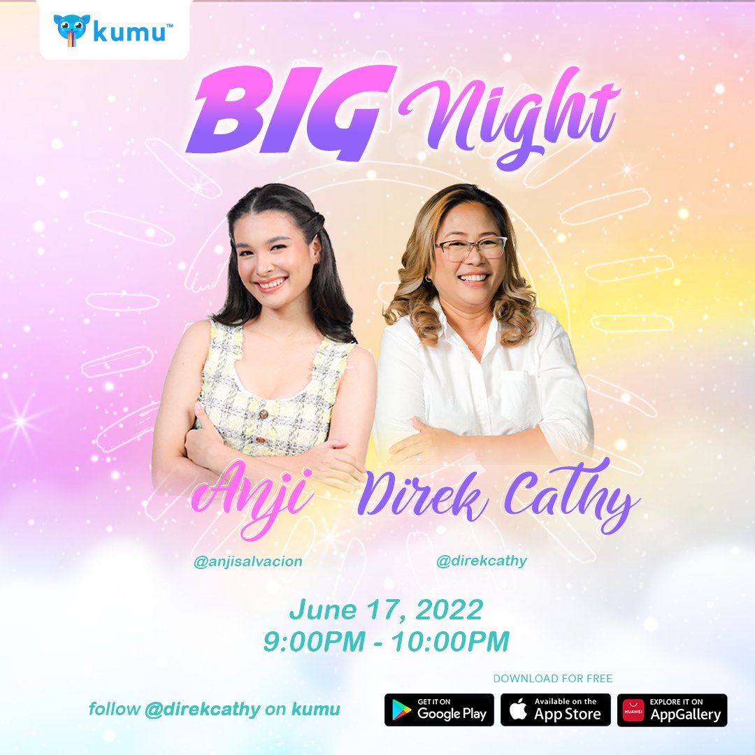 nicklentph's tweet photo. Makipag kulitan at makipag chikahan together with Anji Salvacion, 1v1! Game kaya siya sa mga ipapagawa ni Direk Cathy? 
Save the date! June 17, 2022 9:00PM - 10:00PM

Click here to watch the live! 
KUMU : https://t.co/S7Xq1ucR8X https://t.co/X1MPRKfUoZ