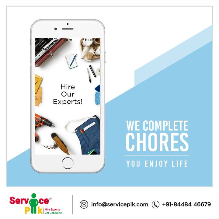 pik_service's tweet photo. Don’t be stressed, stay at ease #ServicePik handles all your chores! Enquire about #ondemand services by writing to us at info@servicepik.com.
#homeservices #sweethome #experts #professionals https://t.co/LnmHNGnYZk