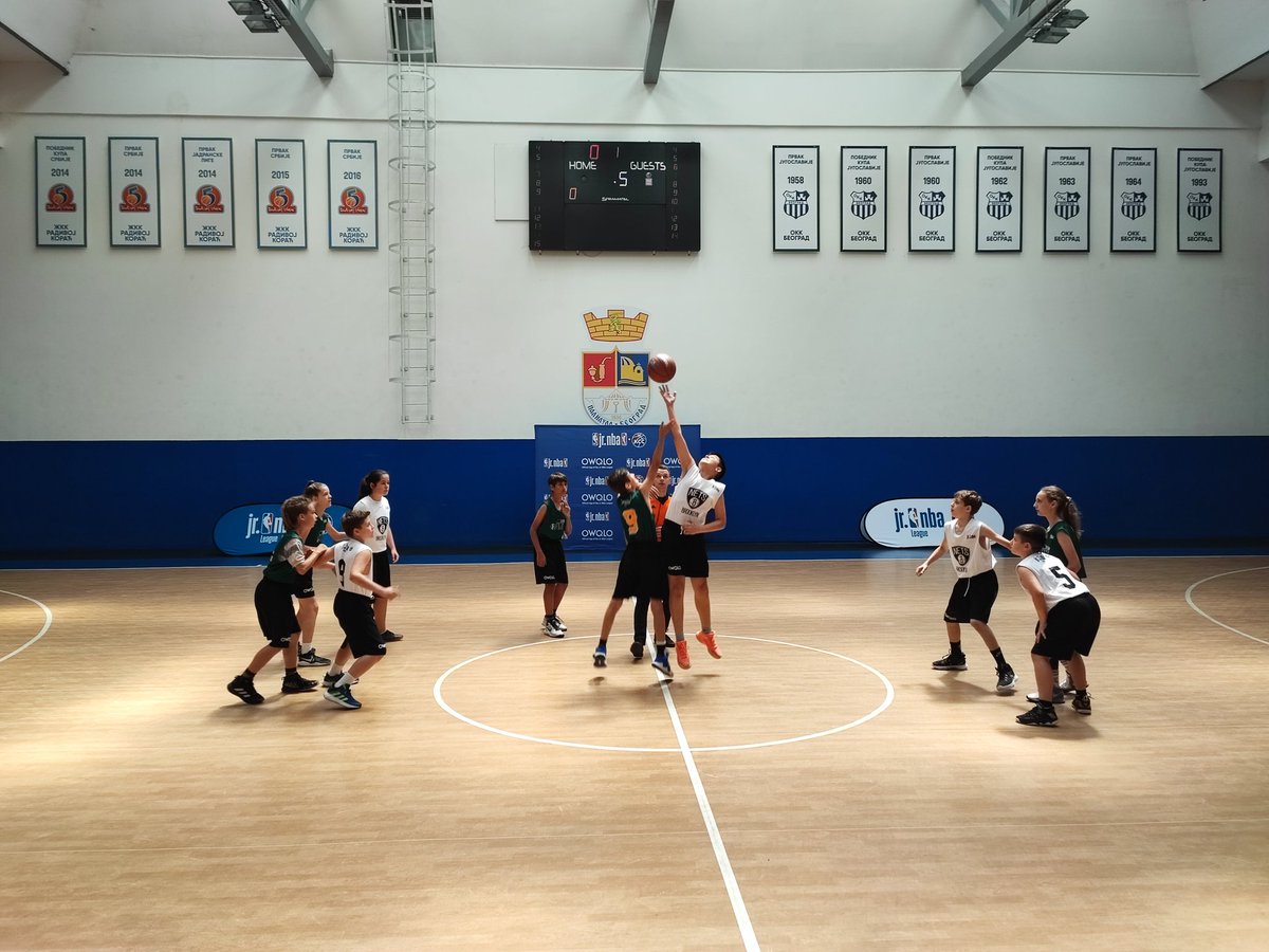 KSSrbije's tweet photo. Uzbudljiv plej-of Junior NBA lige 2022. u dvorani "Radivoj Korać"!
#kss #JrNBASrbija #JrNBA https://t.co/qiXYk6ZPsL