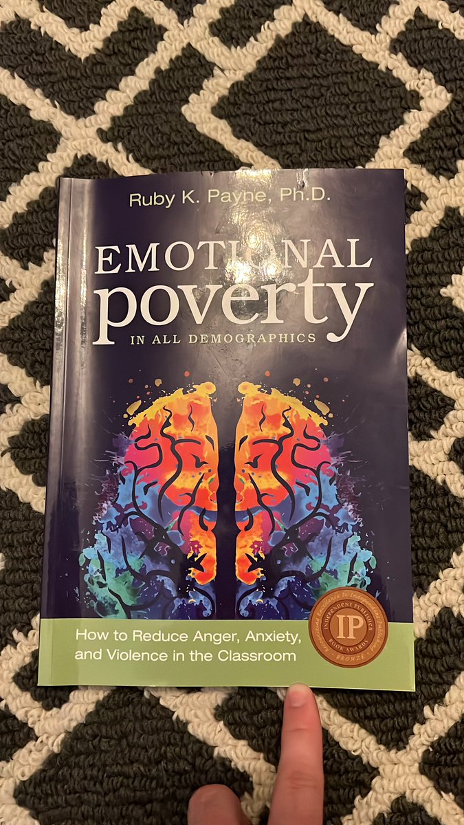 A_hargis's tweet photo. Just finished this book by @rubyKpayne really powerful stuff!  I really enjoyed the sections that described what it meant in the classroom and what we could do about all the things our students bring with them! https://t.co/fderYiRw3o
