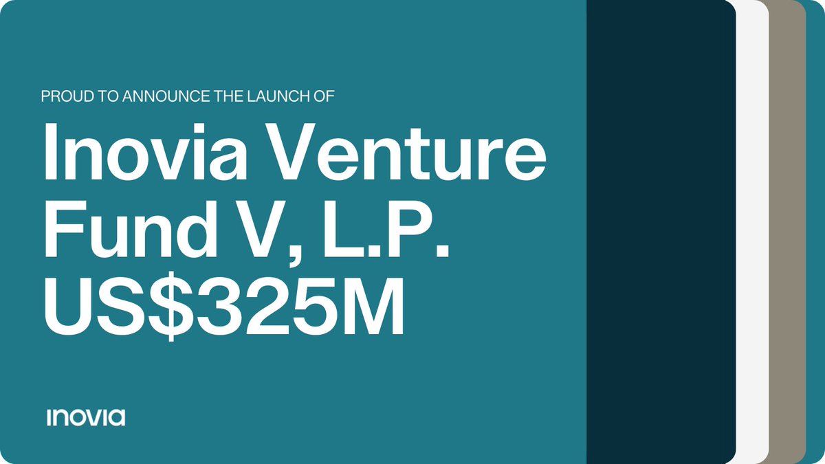 We are thrilled to announce the closing of our fifth early-stage fund, Venture Fund V, which will back tech-focused companies in their aspiration of becoming category leaders. 🚀

Read more about Venture Fund V on <a href="/globeandmail/">The Globe and Mail</a> here:

theglobeandmail.com/business/artic…

#CompanyBuilders