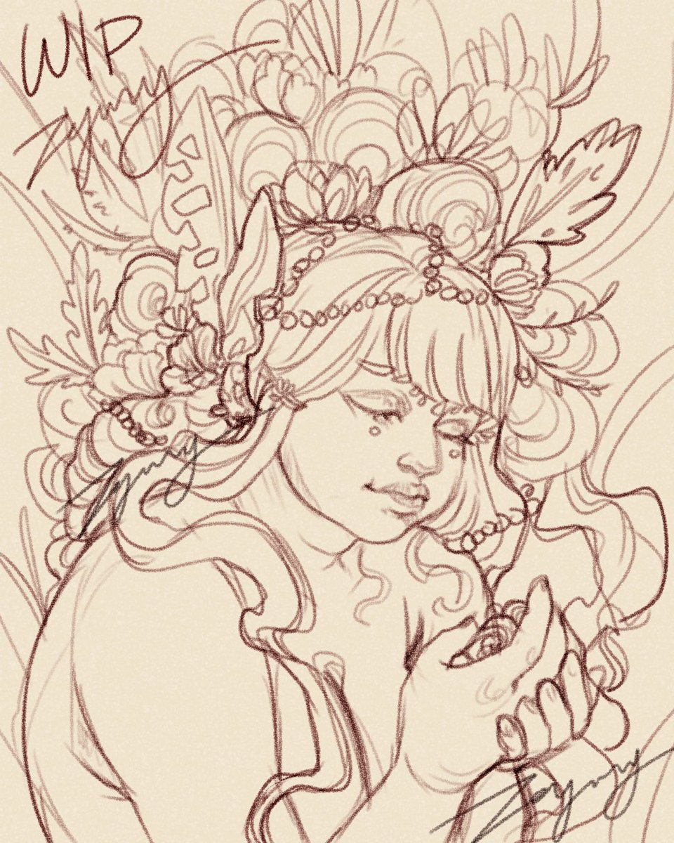 JuryZe's tweet photo. Well I was going for a Gaia theme but ended up with a mermaid sketch hehe

#wip #mermaid #wipforever #Sketching #lfmoots #artmoots https://t.co/iWNPe2YaBE