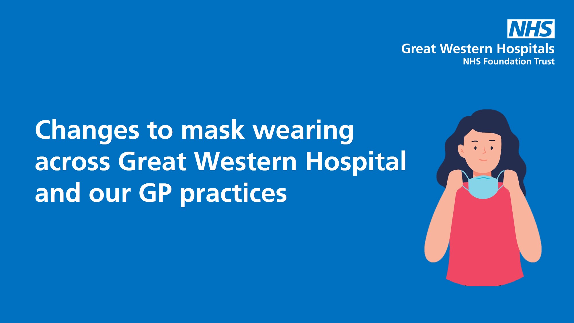 GreatWesternHospital on Twitter "From today masks no longer need to be