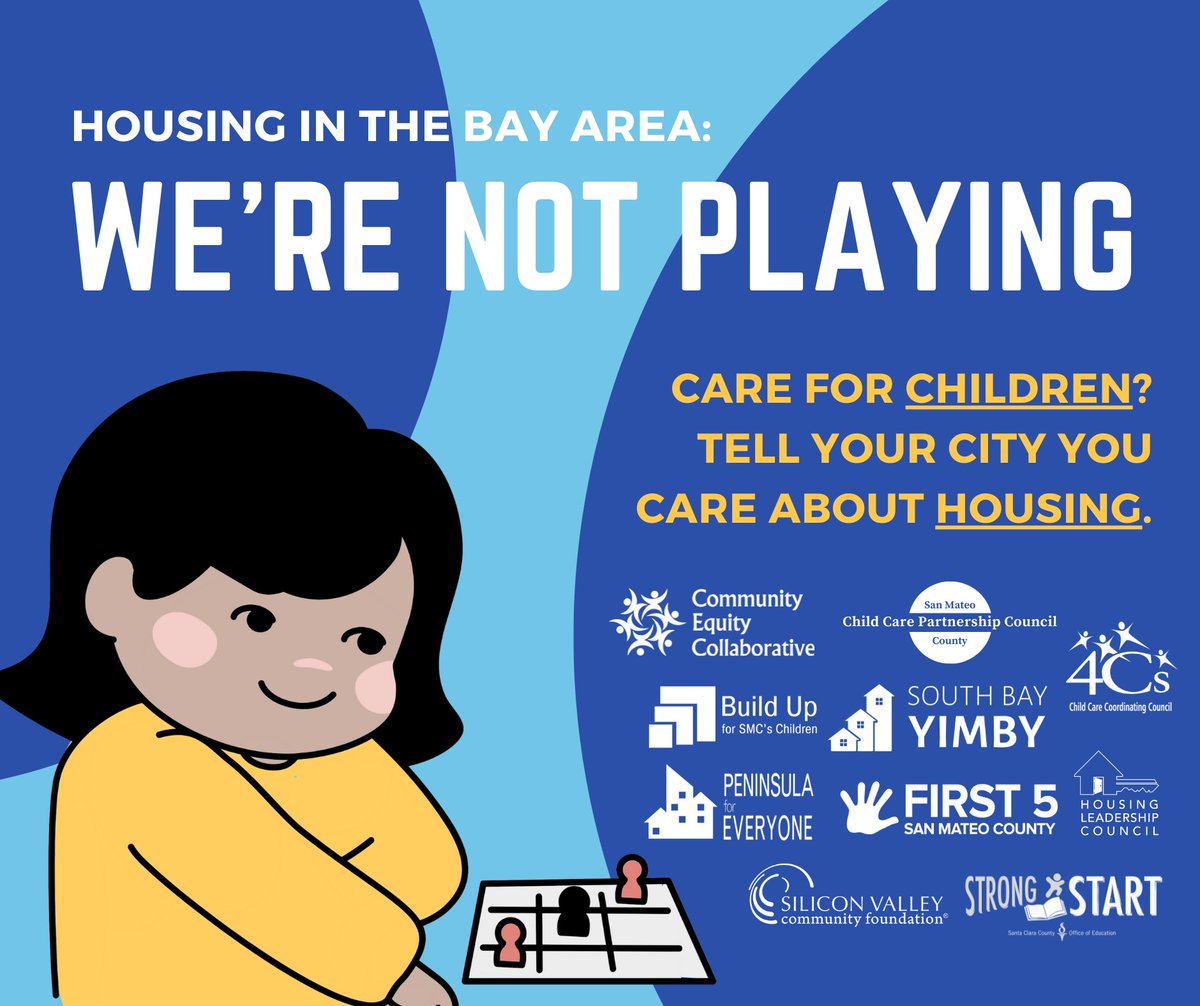 Housing instability can cause delayed language, literacy, and social-emotional development. Right now, you have a once-in-a-decade chance to ask your city to build more housing for kids during this #HousingElement process. More info: bit.ly/housing4kids. #WeArentPlaying