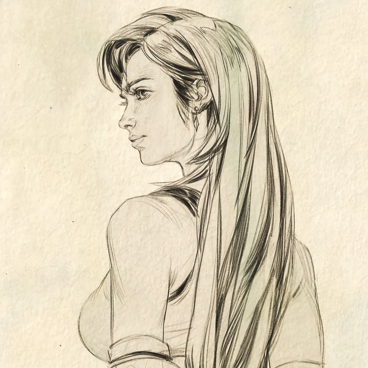 I've been doing a hour session before my mentorships @we_are_brainstorm_school called 'Sketch &amp; Chat' where I get in some fanarts in while talking about anything art related. Come join us for next semester!
#tifa #finalfantasy #finalfantasy7 #ff7 #ff7remake #squareenix #sketching