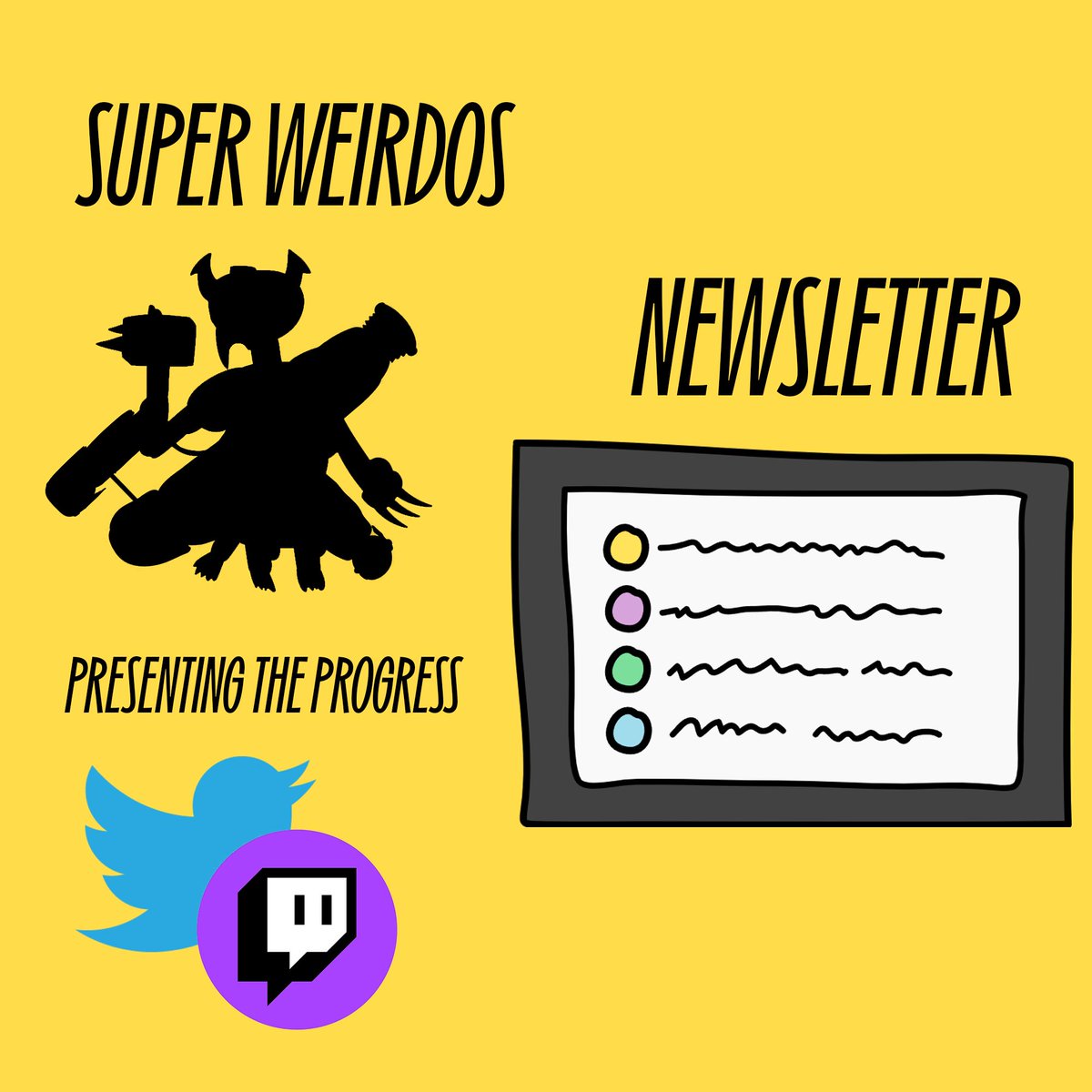 TheWeirdosNFT's tweet photo. 🚨 Upcoming 🚨

👀 First Super Weirdos art
👀 Newsletter on updates
👀 Presenting with the team

Join us soon for 👇
✅ Merch update
✅ Game update
✅ Super Weirdos update
✅ Many more updates...

😵‍💫 LFGW 😵‍💫 https://t.co/r2GgIxjvVc