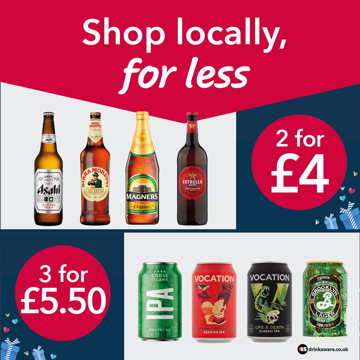 It's #NationalBeerDay today...🍺

Get your hands on these offers, it could also make a nice little treat for Father's Day.

Shop locally, for less at your local Co-op: 
ow.ly/gW8f50Jy4x1