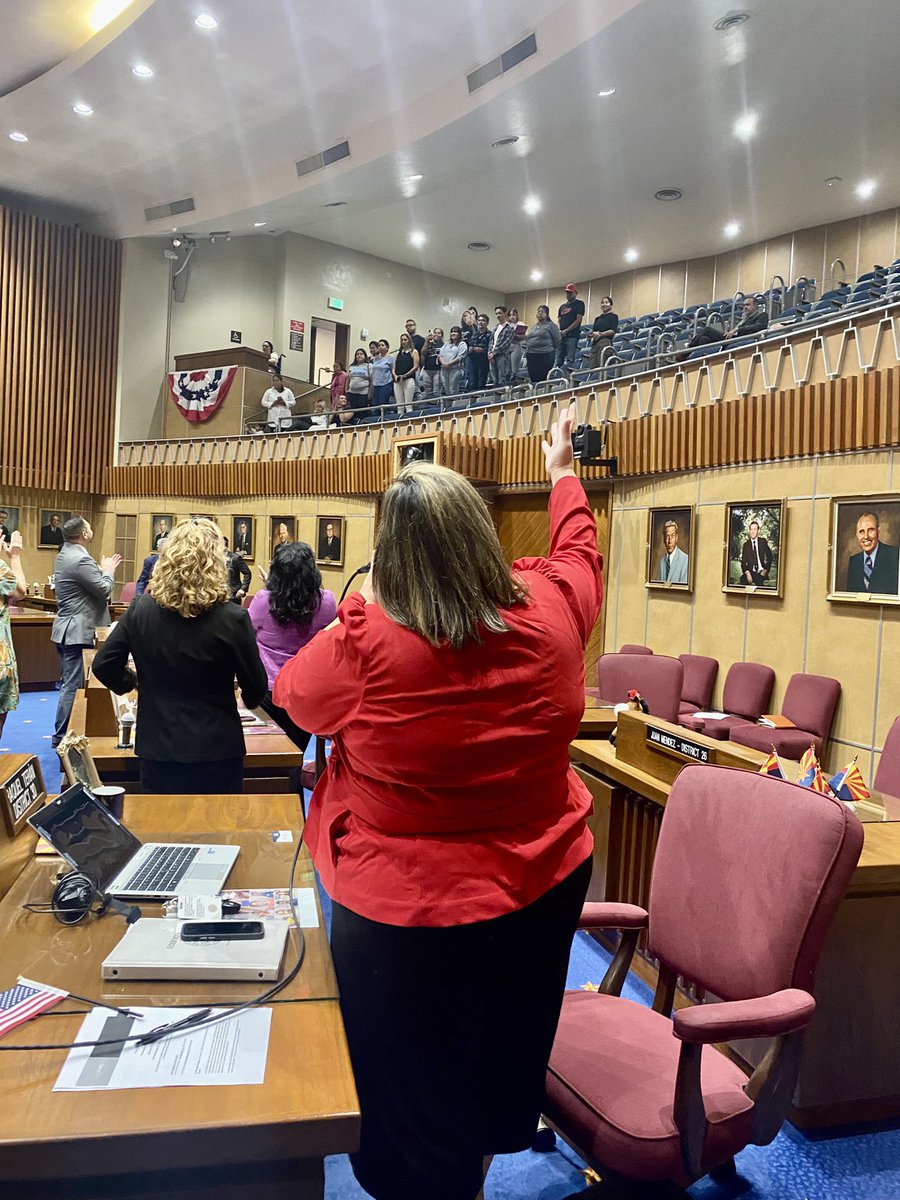 AZSenateDems's tweet photo. Senator @RaquelTeran introduced @TheADAC in celebration of the 10th anniversary of #DACA. 🦋
After #Prop300 which tripled tuition for undocumented students in AZ, #ADAC has worked tirelessly to provide relief for undocumented youth, & push for permanent solutions beyond #DACA. https://t.co/G6o6XIOgSs
