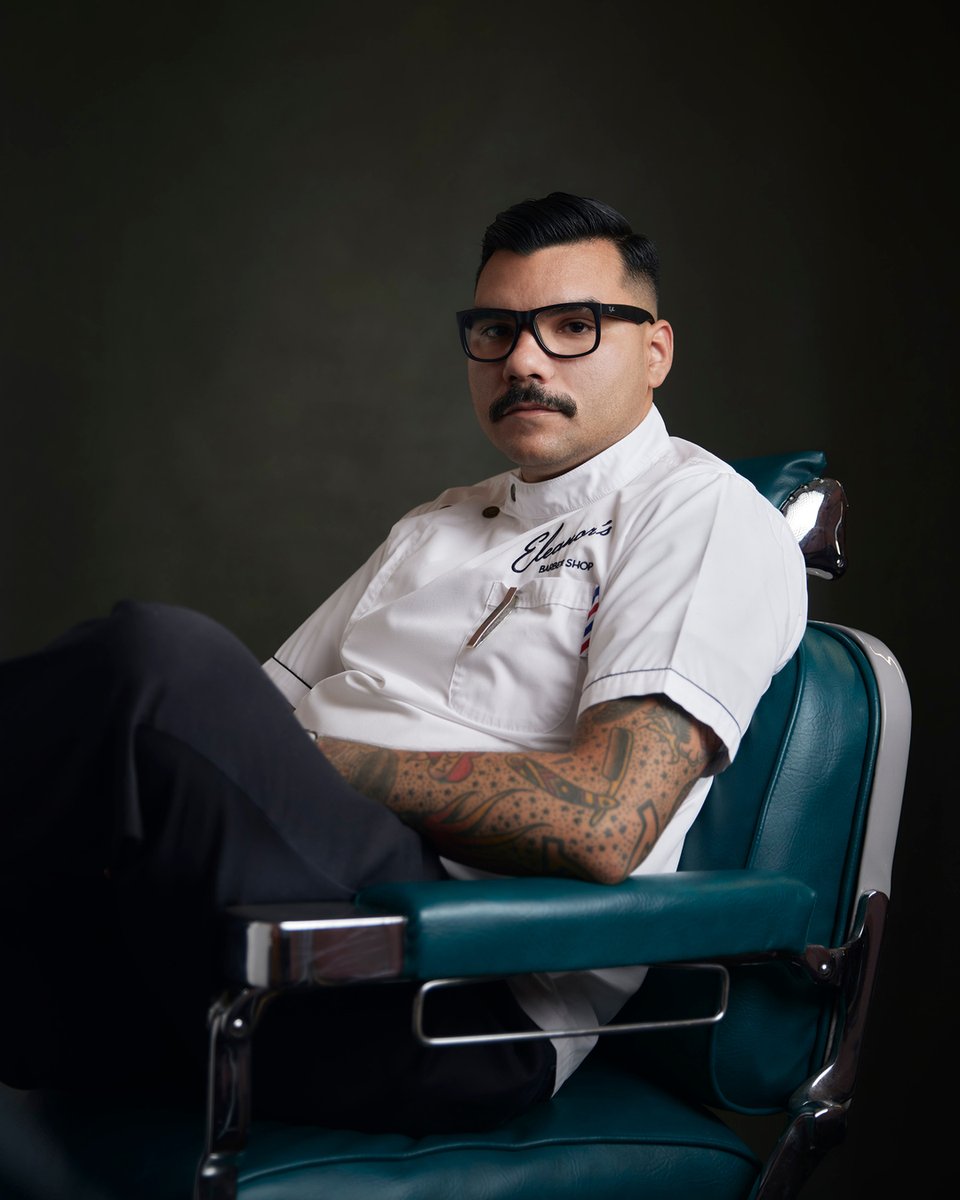 bcarlsonimages's tweet photo. Tito Santiago of Eleanor's Barbershop. Shot for my series #11questions. More here: https://t.co/ZLfmUx246m https://t.co/dY8pG5etg3