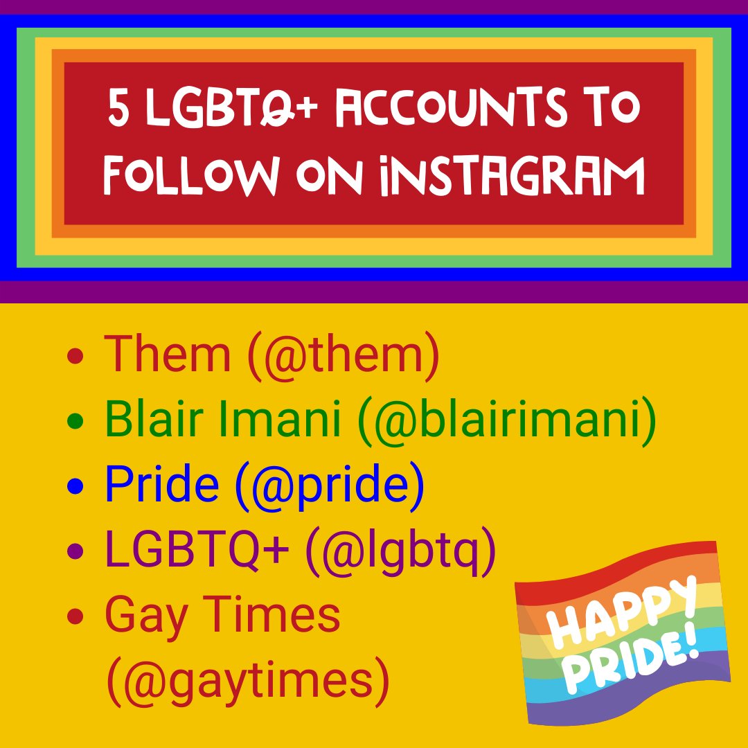 We are halfway through Pride Month! If you're looking for more LGBTQ+ educational accounts to follow, take a look at these Instagram accounts!