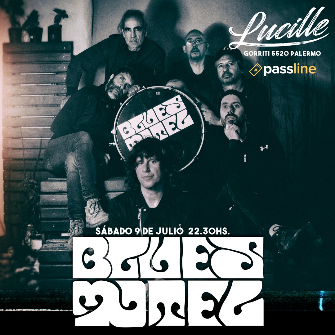 Sábado 9 de Julio a las 22.30Hs. <a href="/blues_motel/">Blues Motel</a> en Lucille!
Anticipadas Ya En Venta por <a href="/PasslineArg/">Passline Argentina</a> desde bluesmotel.com.ar