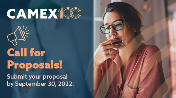 The Call for Proposals for educational sessions is open. Help shape the CAMEX education experience and submit your idea today! camex.org/call-for-propo…