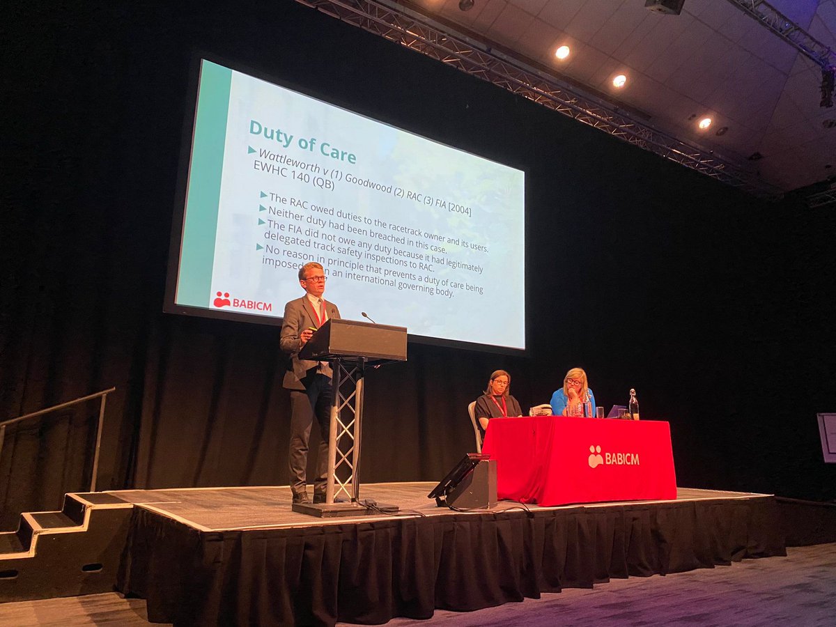 samuel_cuthbert's tweet photo. It was an absolute pleasure to open the @BABICMorg 2022 conference this year with my talk entitled “Tackling Sports Head Injury Litigation”.

My thanks to Vicki Gilman, Janette Mason, and the @BABICMorg team for their tireless effort organising the event. 

#sportslaw #babicm2022 https://t.co/BhdFBrLMov