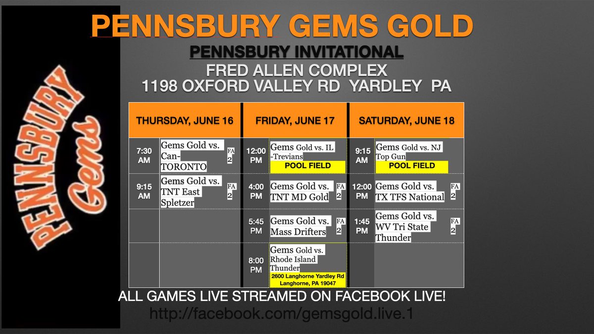 bisceglia_alex's tweet photo. I just got invited to guest for the Pennsbury Gems Gold this weekend! I will be playing on Thursday and Friday. https://t.co/becqcwfeR8