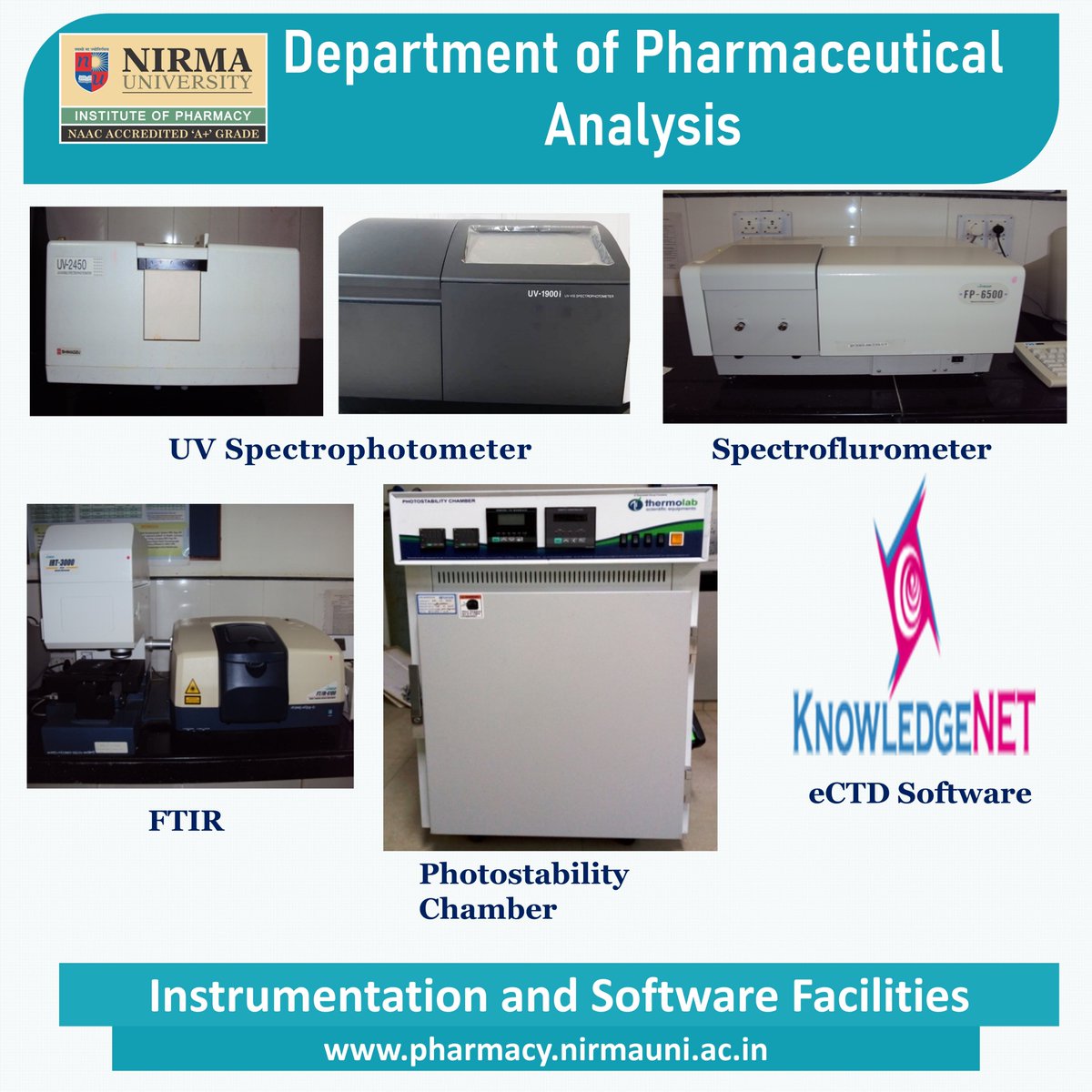 IPNUOfficial's tweet photo. Lab Facilities at Pharmaceutical Analysis Dept, IPNU
#PharmAnalysisDept #IPNU #NirmaUniversity https://t.co/wc9xLgK17p