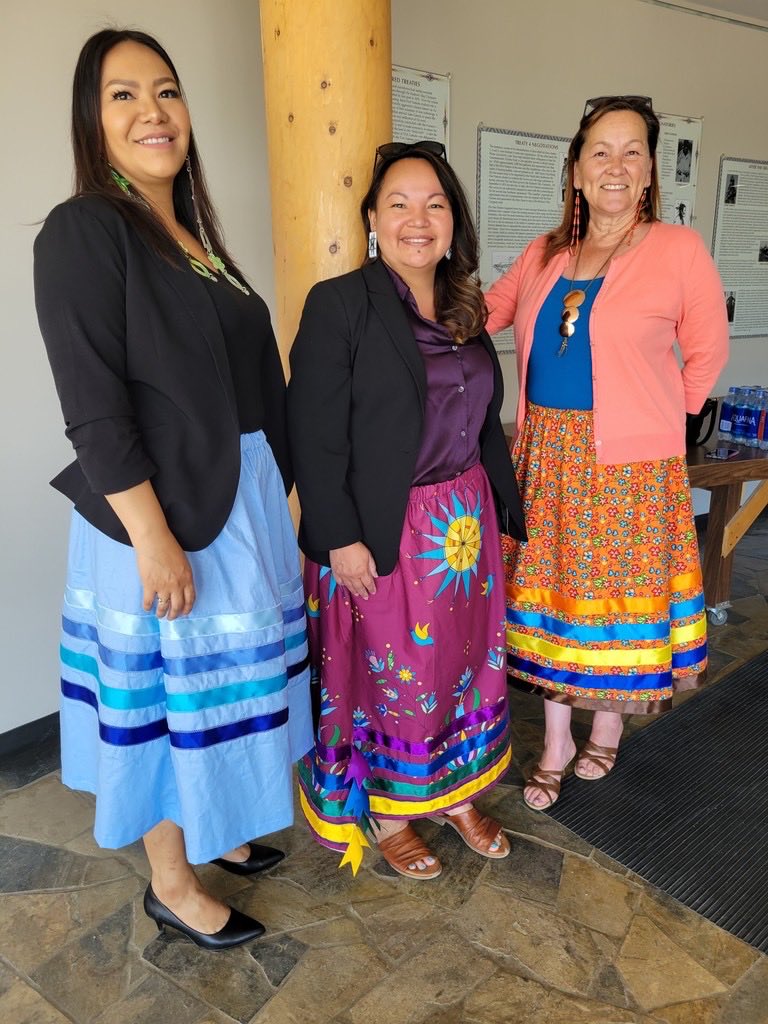 PearlYuzicappi's tweet image. The final product of the FHQTC Education Ribbon Skirt Workshop #indigenoushistorymonth #indigenous #FHQTC